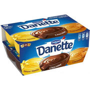 Danette Panaché (saveur vanille, chocolat, caramel)