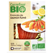 Émincés de saumon fumé Carrefour Bio
