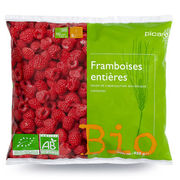 Framboises bio entières Picard