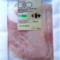 Jambon cuit supérieur découenné Carrefour Bio