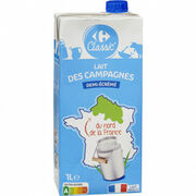 Lait des campagnes du Nord de la France Carrefour