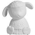 Lampe mouton blanc en porcelaine Yliades