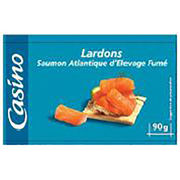 Lardons de saumon d’élevage fumé Atlantique Casino