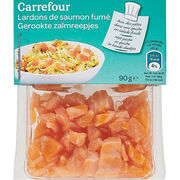 Lardons de saumon fumé Atlantique Carrefour