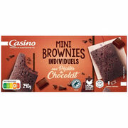 Mini brownies aux pépites de chocolat Casino