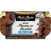 Mousse chocolat au lait Marie Morin
