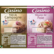 Mousse de foie et Pâté de campagne Casino