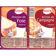 Mousse de foie et terrine de campagne Cora