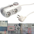 Multiprise 4 x 16A + 2 USB Leroy Merlin