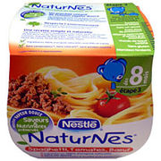 Nestlé - Plat cuisiné pour bébé "NaturNes spaghetti, tomates boeuf dès 8 mois"