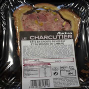 Pâté en croûte Richelieu mousse de canard Auchan Le Charcutier
