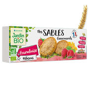 Sablé gourmand framboise hibiscus Jardin Bio