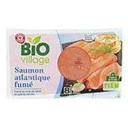 Saumon atlantique fumé Bio Village (E. Leclerc)