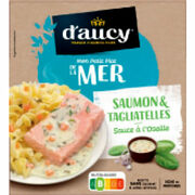 Saumon et tagliatelles sauce à l’oseille D’aucy
