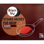 Steaks hachés surgelés Bien Vu
