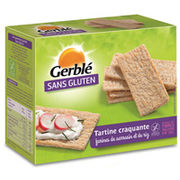 Tartines craquantes farines de sarrasin et de riz Gerblé sans Gluten