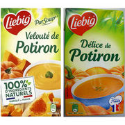 Velouté de Potiron et Délice de Potiron Liebig