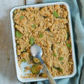 Crumble de courgettes à la menthe